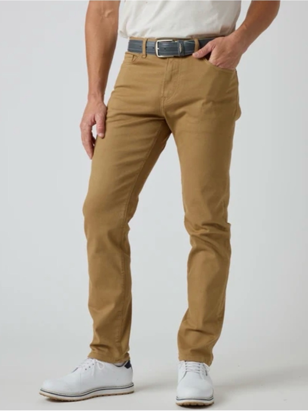 Men’s Straight Down Clemson Twill Pant Chino Brown Size 32 x 34